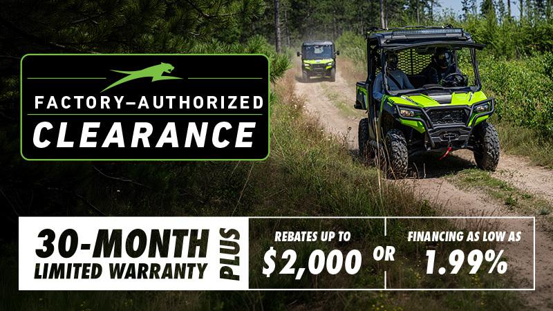 Factory Authorized Clearance